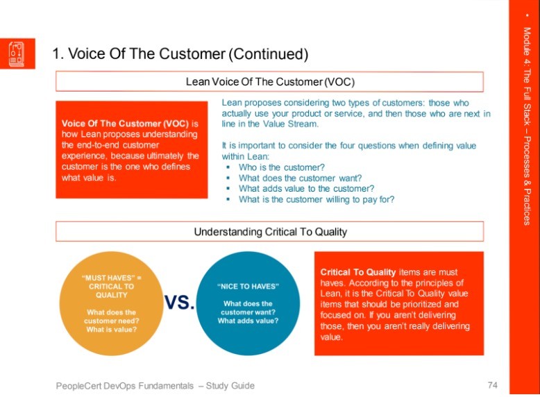 1. صوت العميل (Voice Of The Customer)