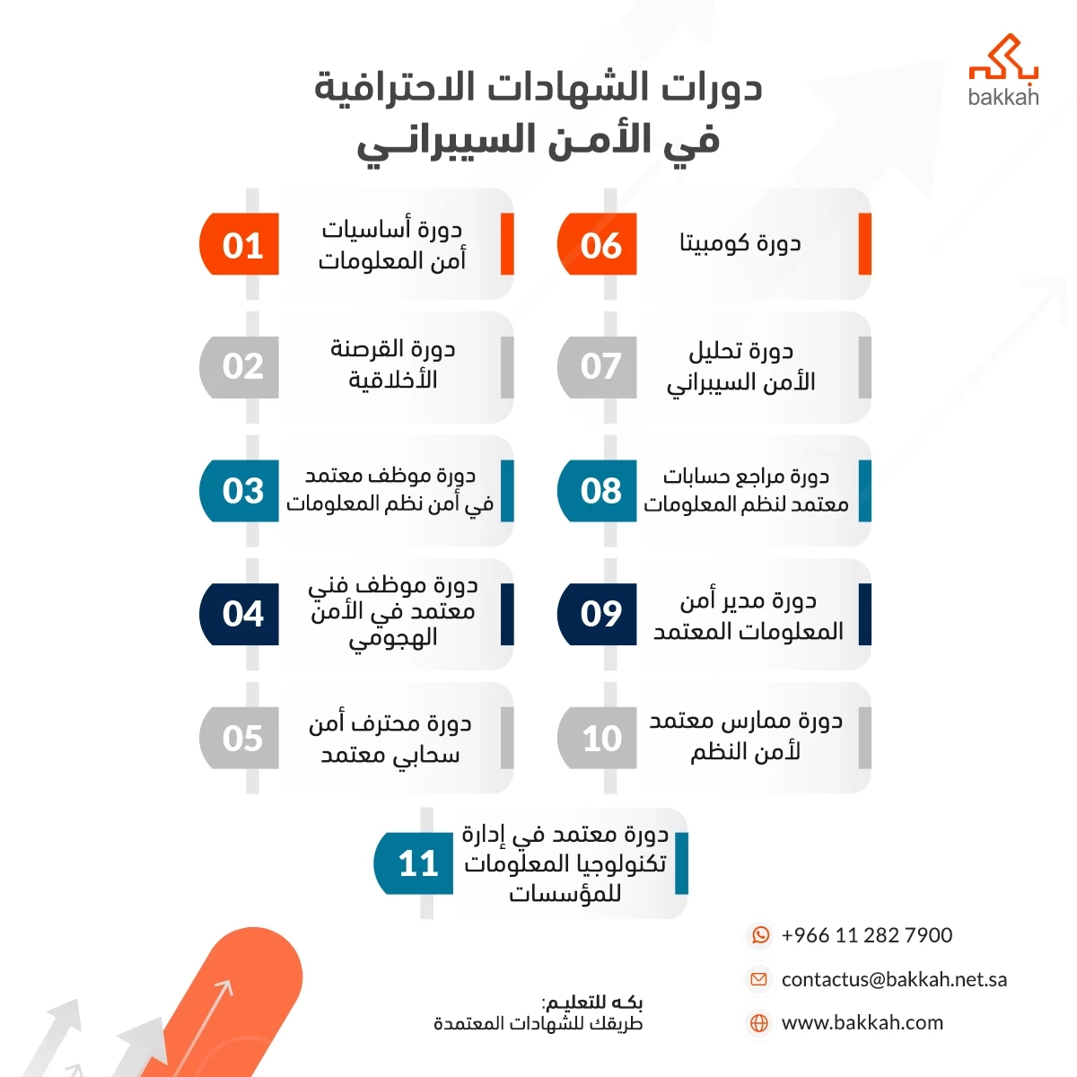 دورات الشهادات الاحترافية في الامن السيبراني: