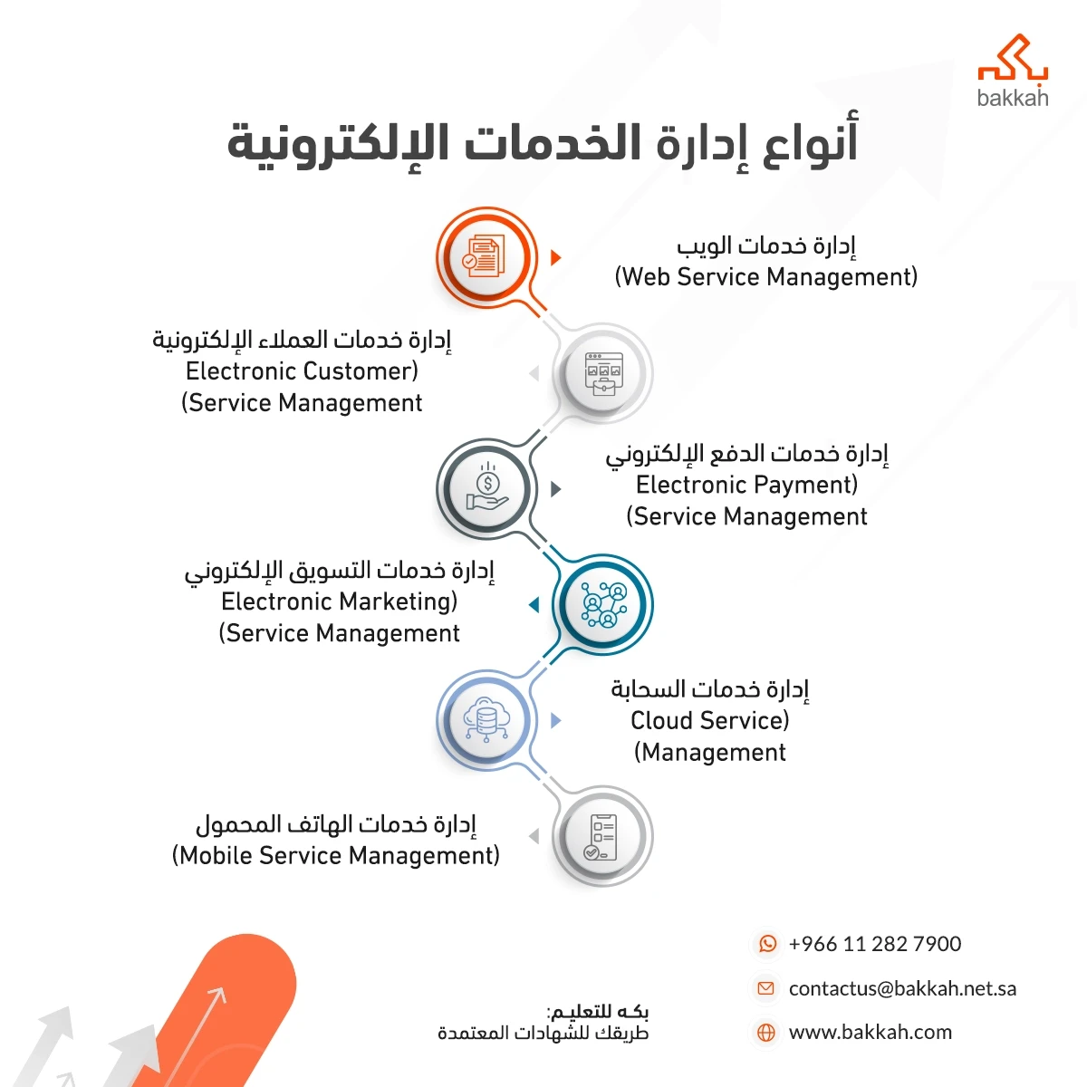 أنواع إدارة الخدمات الإلكترونية